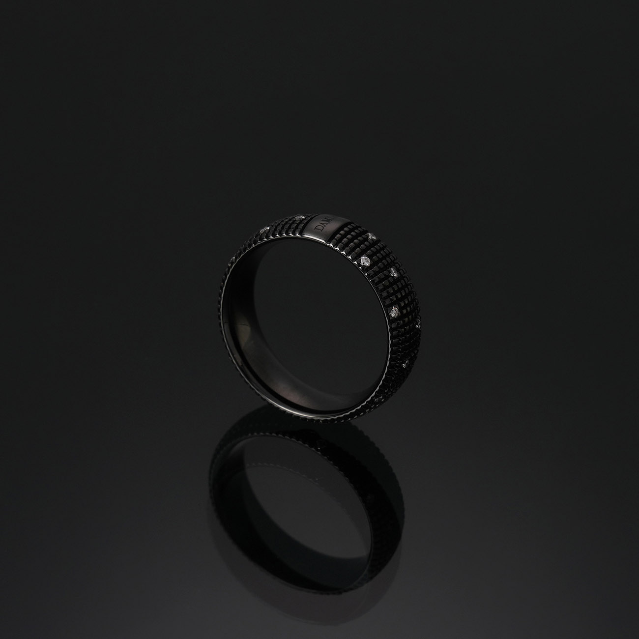 DAMIANI(USED)다미아니 블랙 다이아몬드 메트로폴리탄 링 #20