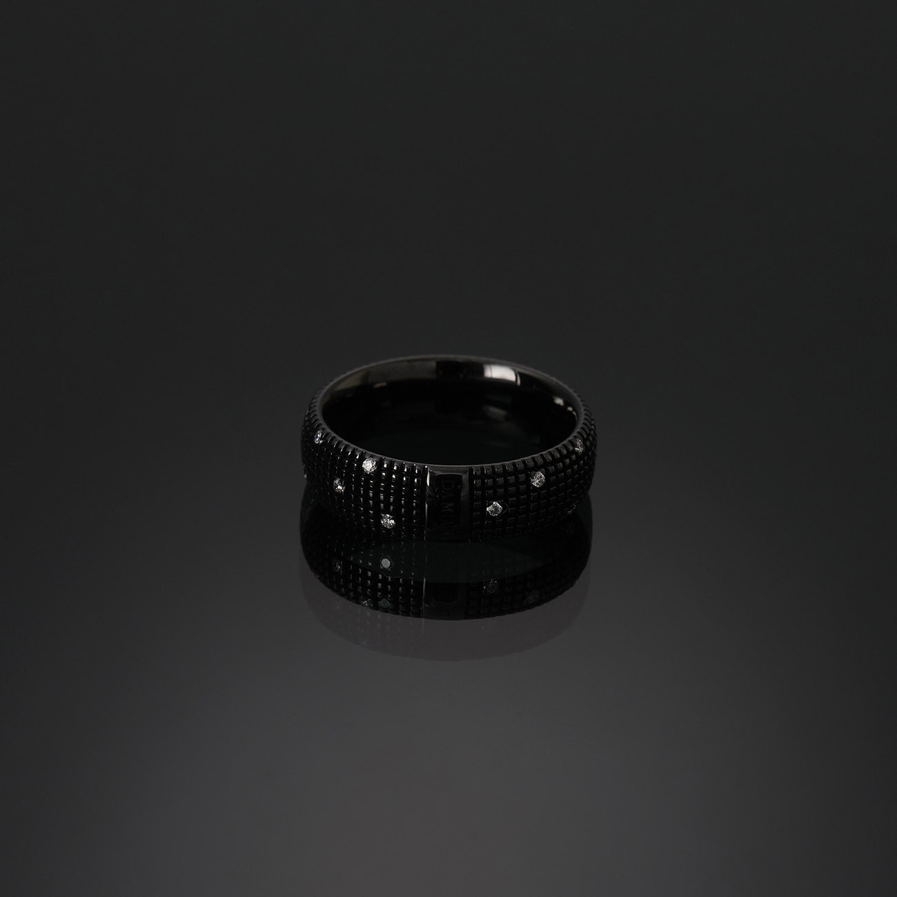 DAMIANI(USED)다미아니 블랙 다이아몬드 메트로폴리탄 링 #20