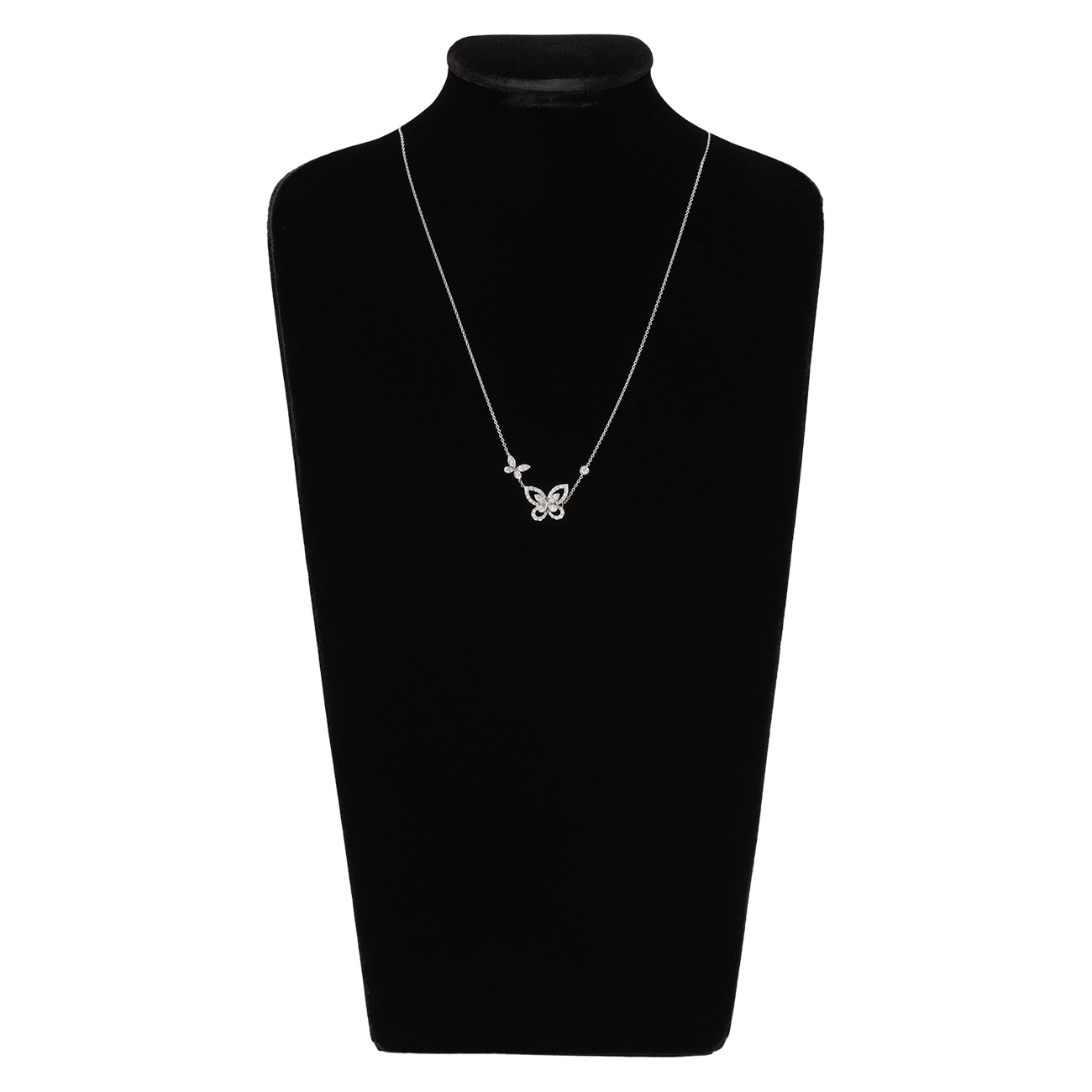 GRAFF(USED)그라프 더블 버터플라이 실루엣 다이아몬드 펜던트