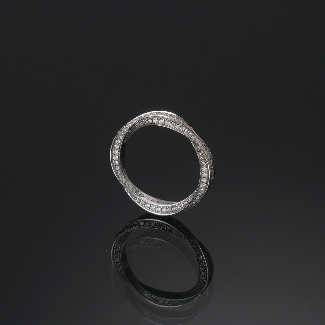 GRAFF(USED)그라프 스파이럴 파베 다이아몬드 밴드 #48