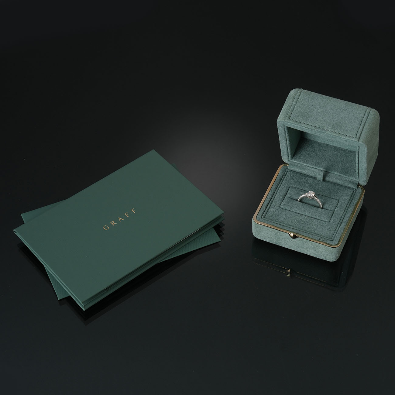 GRAFF(USED)그라프 레거시 다이아 0.5ct 인게이지먼트 링#48