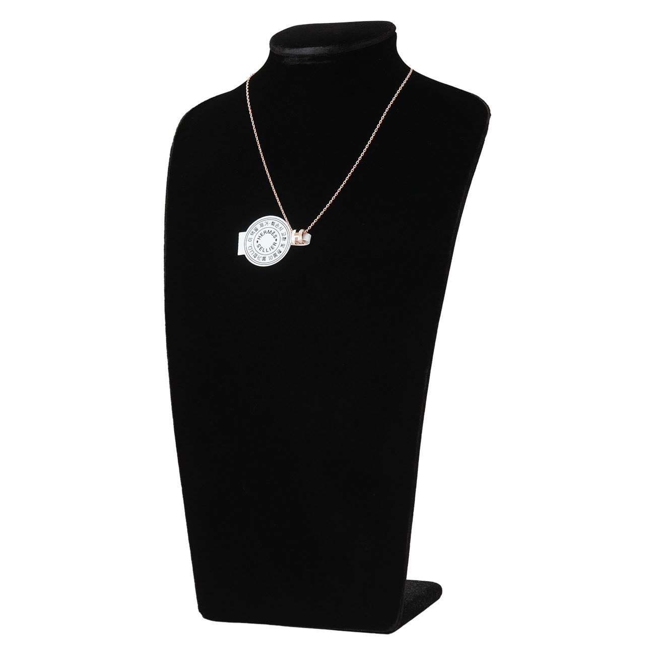 HERMES(NEW)에르메스 미니 팝아슈 블랑 마론글라세 로즈골드 네크리스 (새상품) NEW PRODUCT
