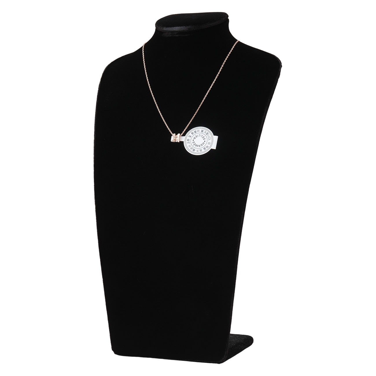 HERMES(NEW)에르메스 미니 팝아슈 블랑 마론글라세 로즈골드 네크리스 (새상품) NEW PRODUCT