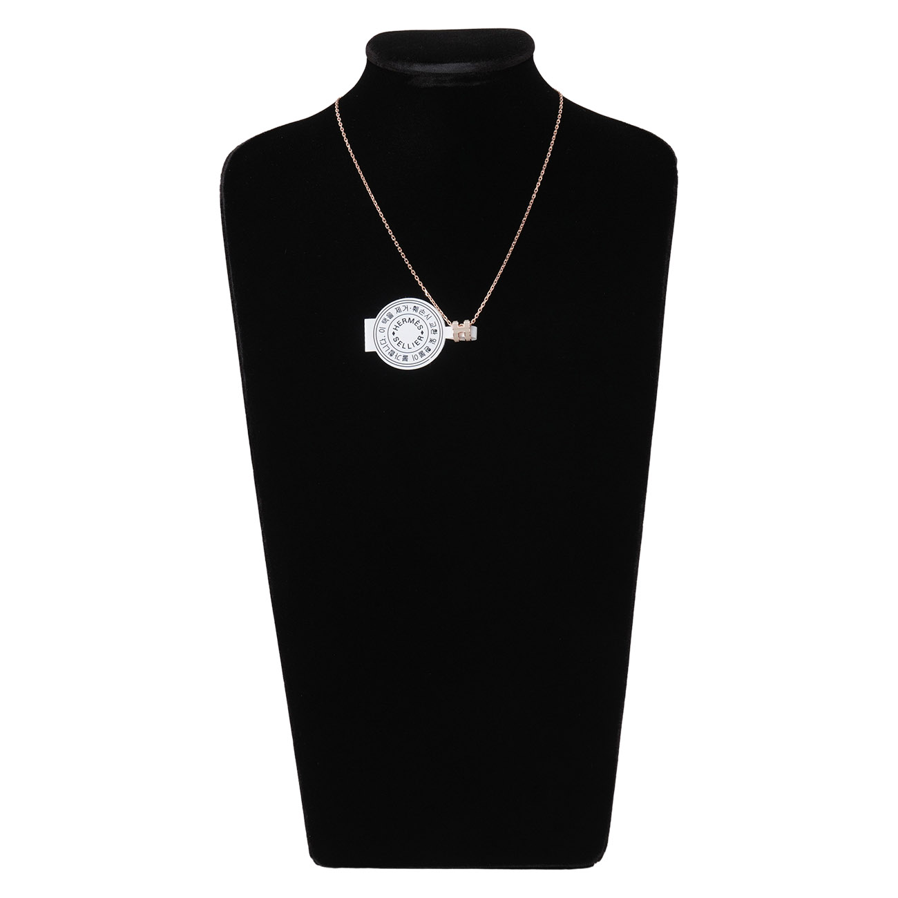 HERMES(NEW)에르메스 미니 팝아슈 네크리스 마론글라세로즈골드 (새상품) NEW PRODUCT