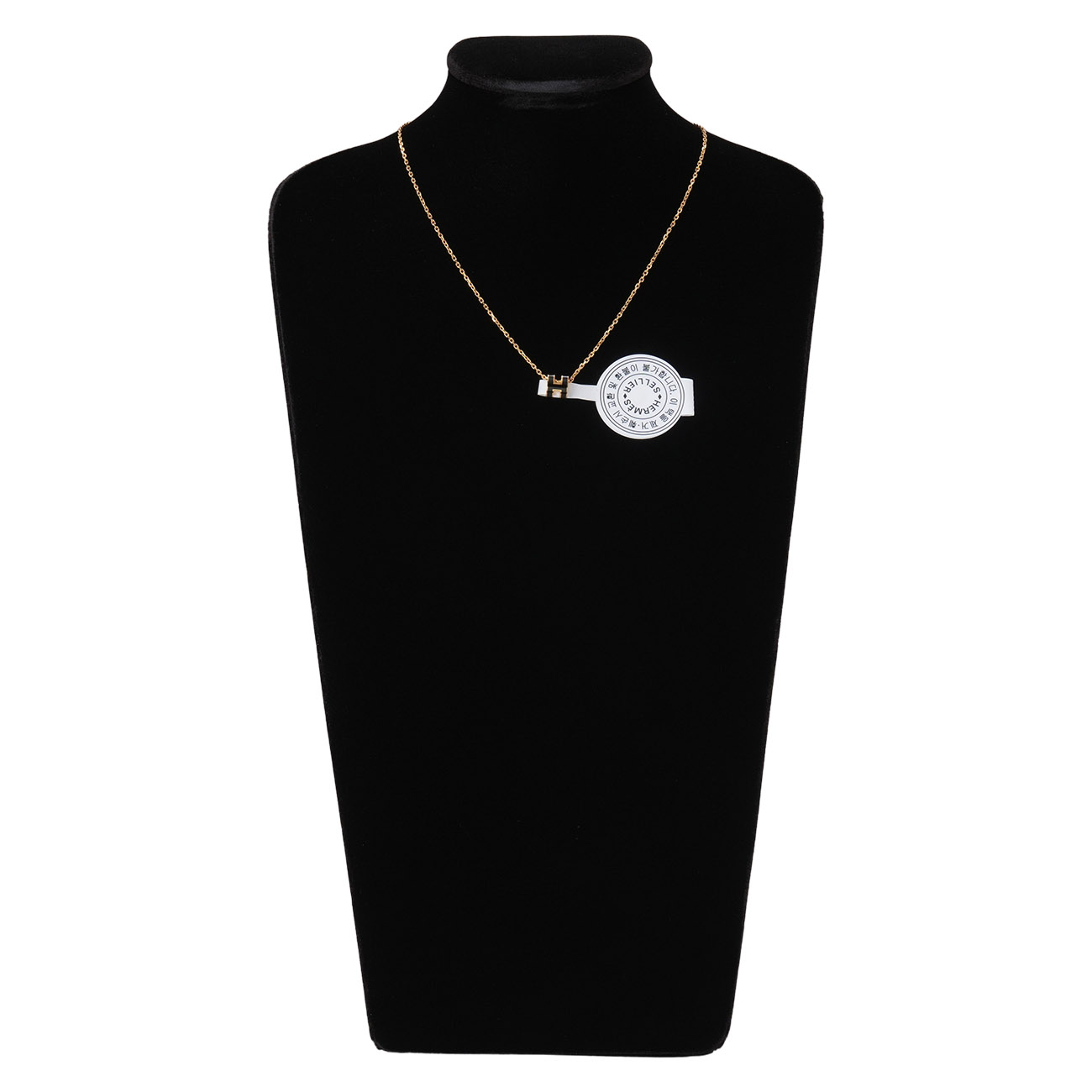 HERMES(NEW)에르메스 미니 팝아슈 네크리스 느와옐로우골드 (새상품) NEW PRODUCT