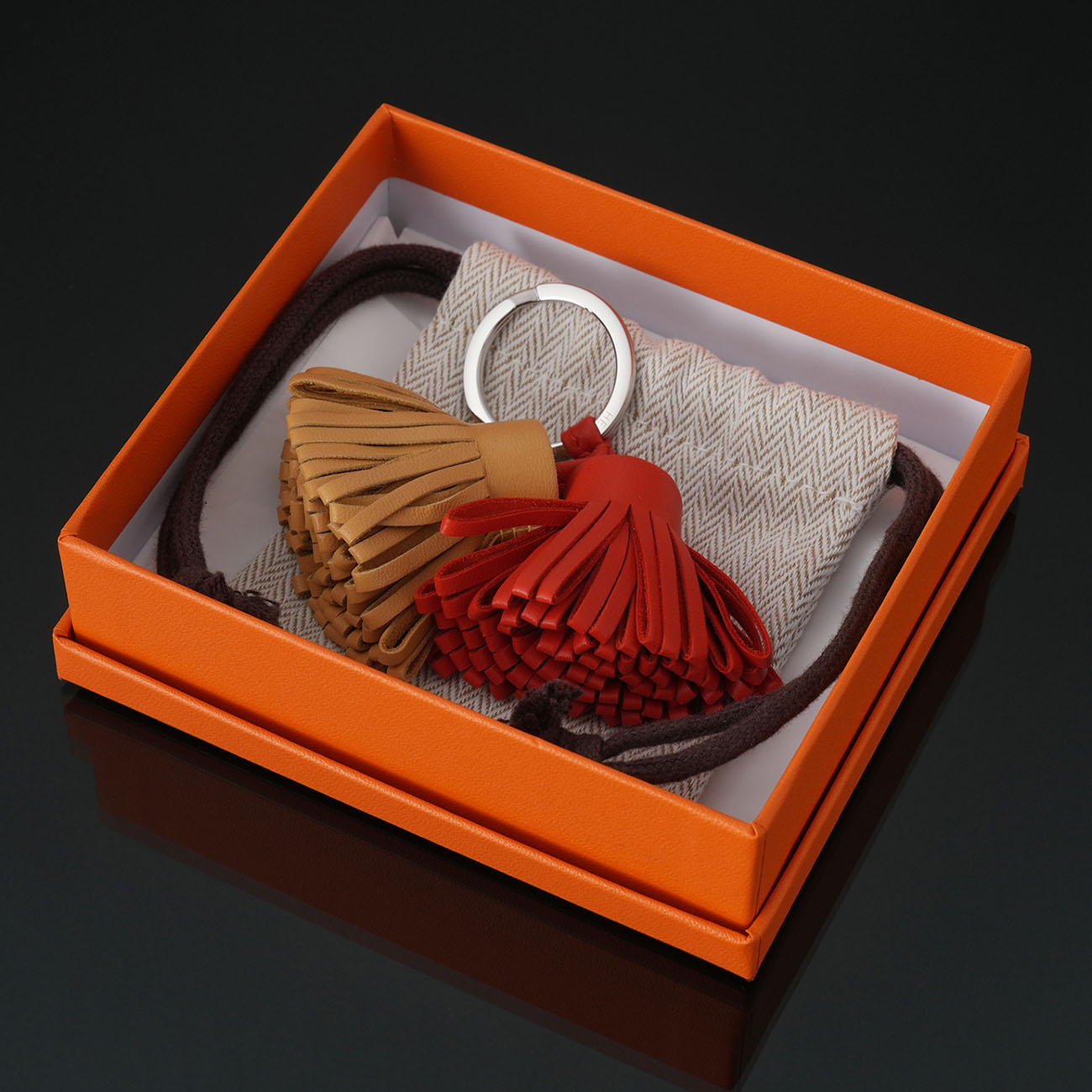 HERMES(USED)에르메스 카르멘 듀오 테슬 키링