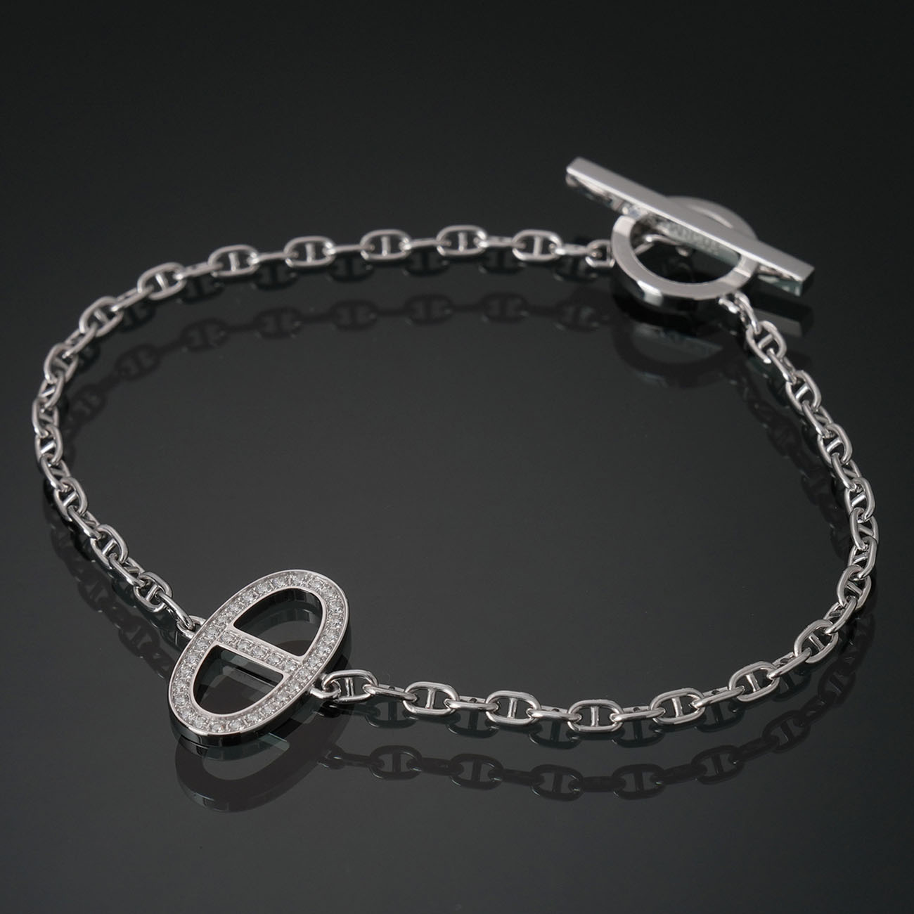 HERMES(USED)에르메스 다이아 샹달 컨투어 브레이슬릿