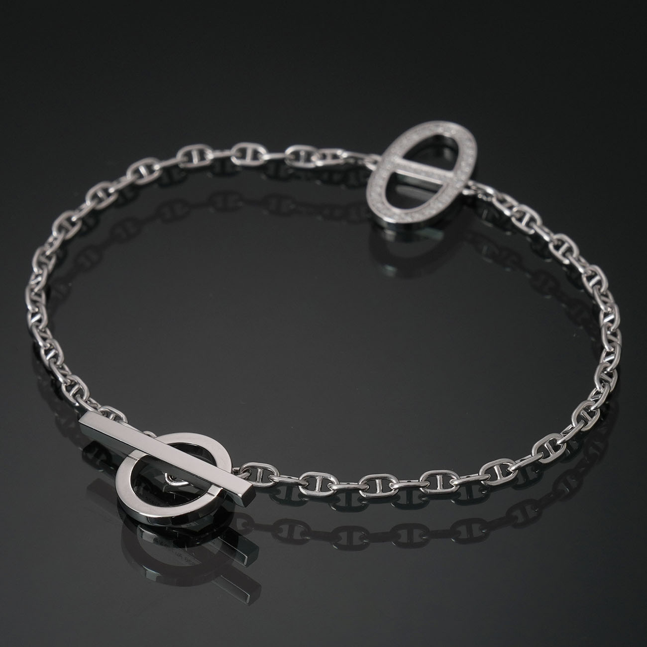HERMES(USED)에르메스 다이아 샹달 컨투어 브레이슬릿