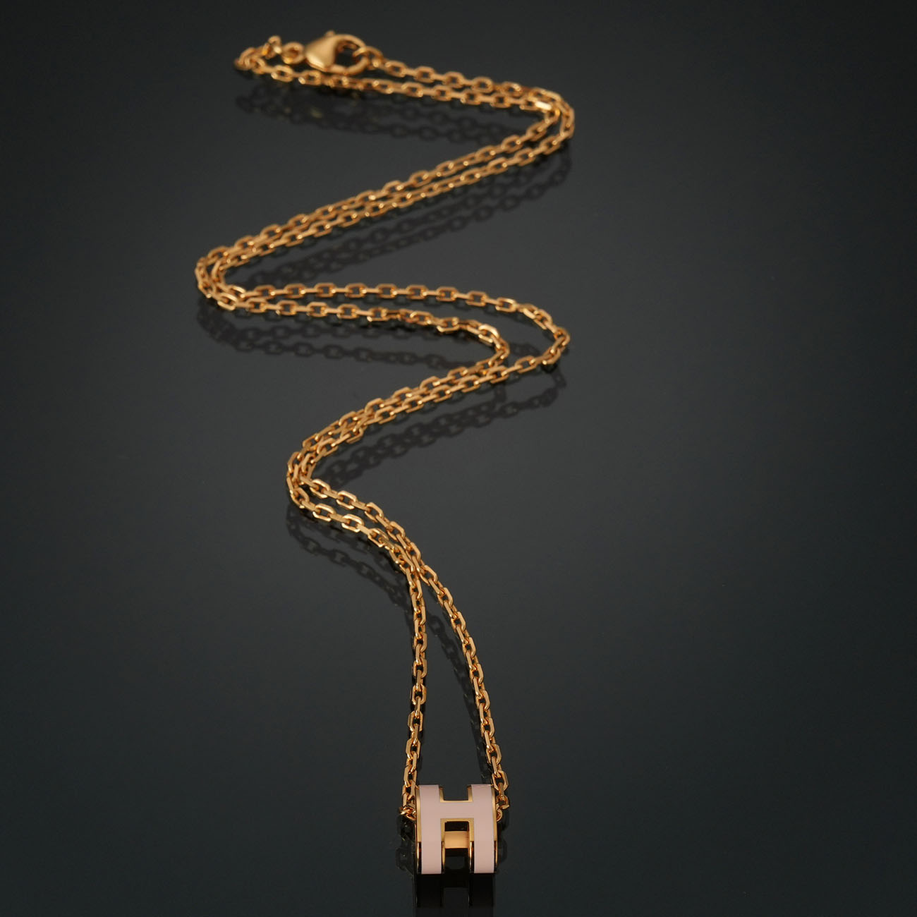 HERMES(USED)에르메스 팝아슈 미니 로즈 에글란틴