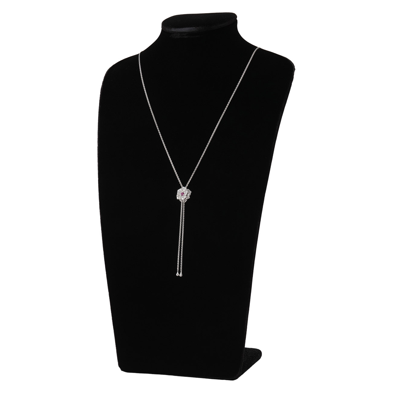 PIAGET(USED)피아제 로즈 다이아 파베 펜던트 네크리스