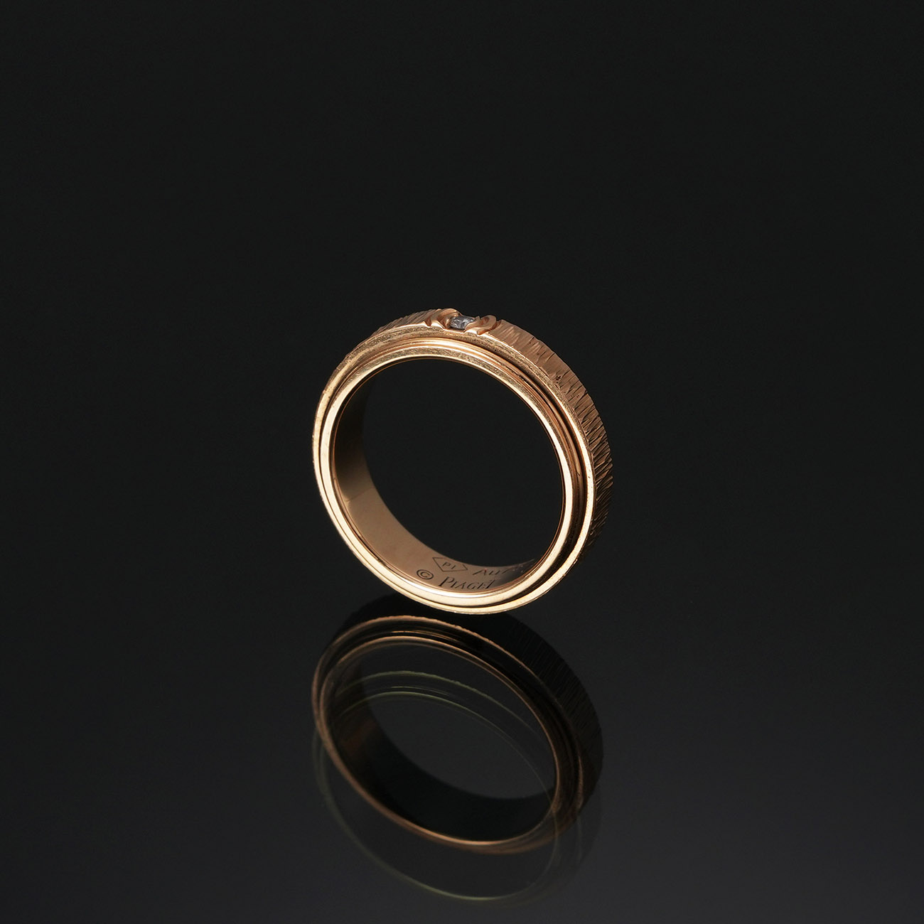 PIAGET(USED)피아제 1P 포제션 데코 팰리스 4.7mm 링 #48