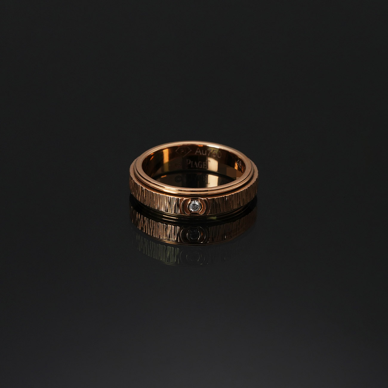 PIAGET(USED)피아제 1P 포제션 데코 팰리스 4.7mm 링 #48