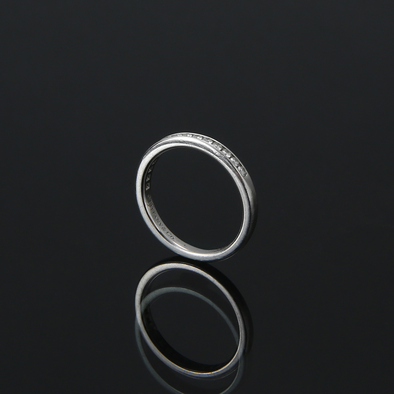 TIFFANY(USED)티파니 15P 다이아 웨딩밴드 47#