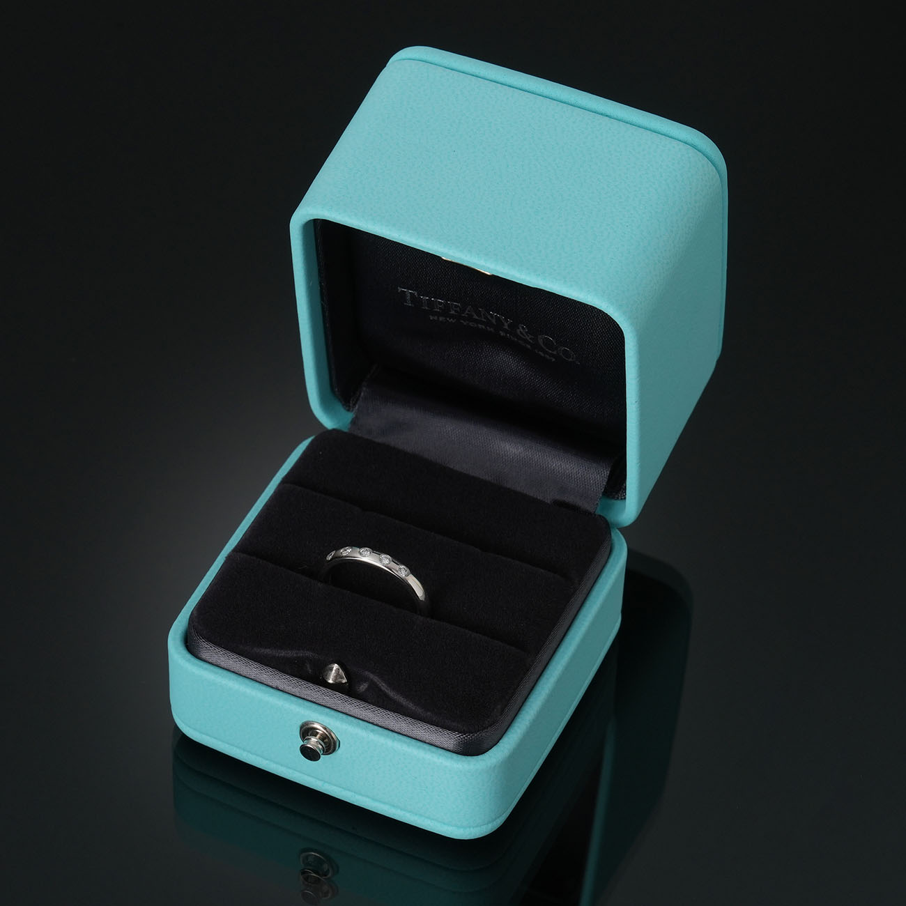 TIFFANY & CO.(USED)티파니 엘사 퍼레티 레이어링 밴드 링 #4.5