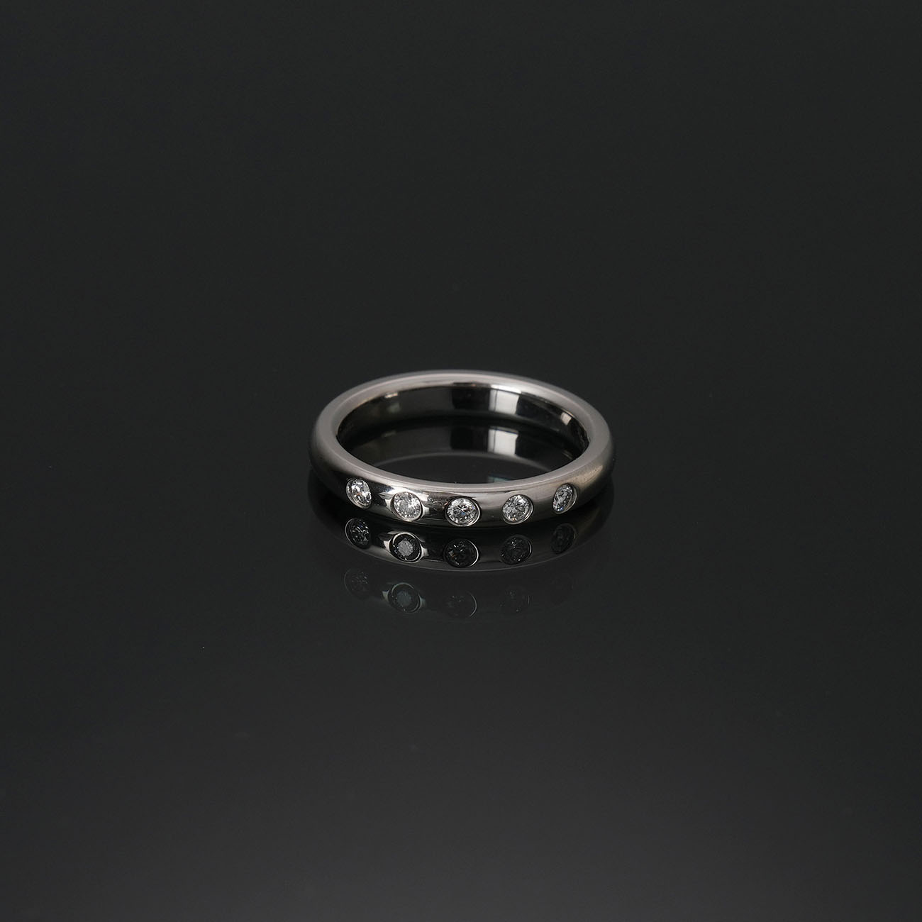 TIFFANY & CO.(USED)티파니 엘사 퍼레티 레이어링 밴드 링 #4.5