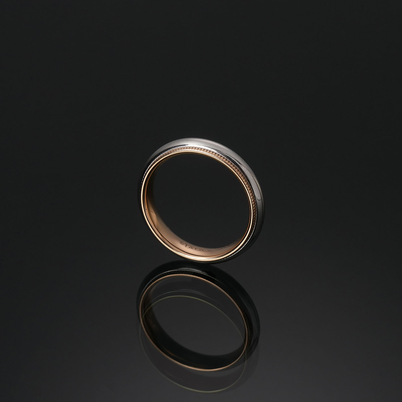 TIFFANY & CO.(USED)티파니앤코 밀그레인 밴드 링 #53