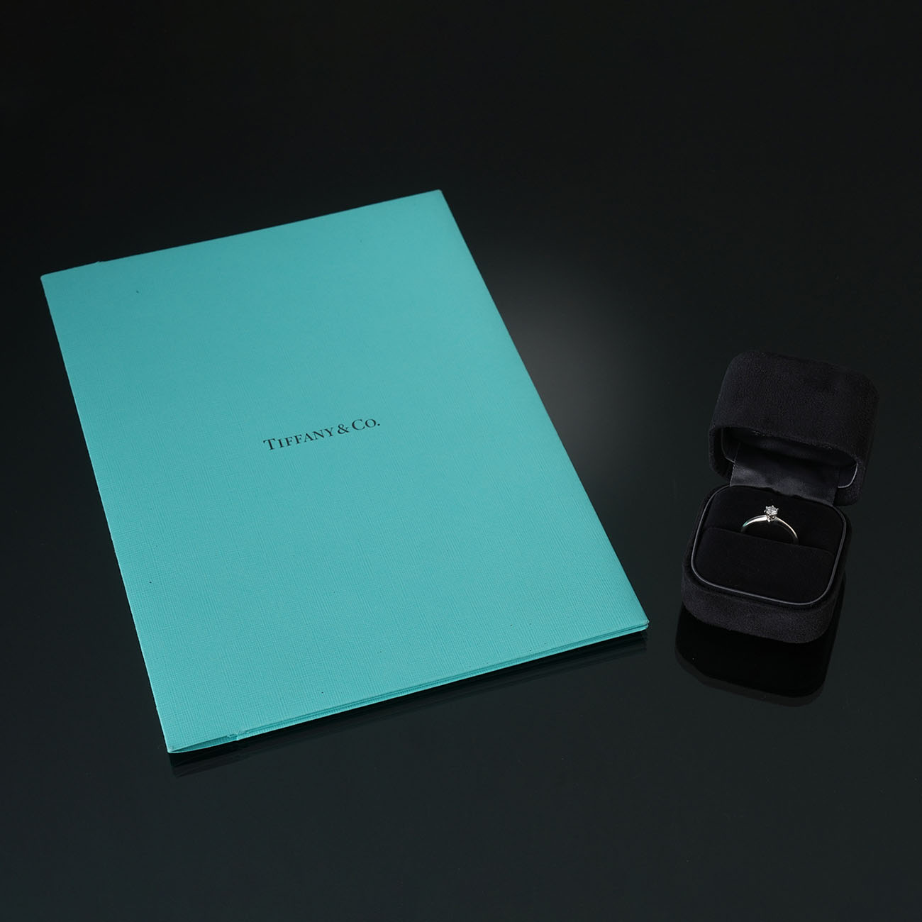TIFFANY & CO.(USED)티파니 0.19ct 다이아 플래티늄 링 #49