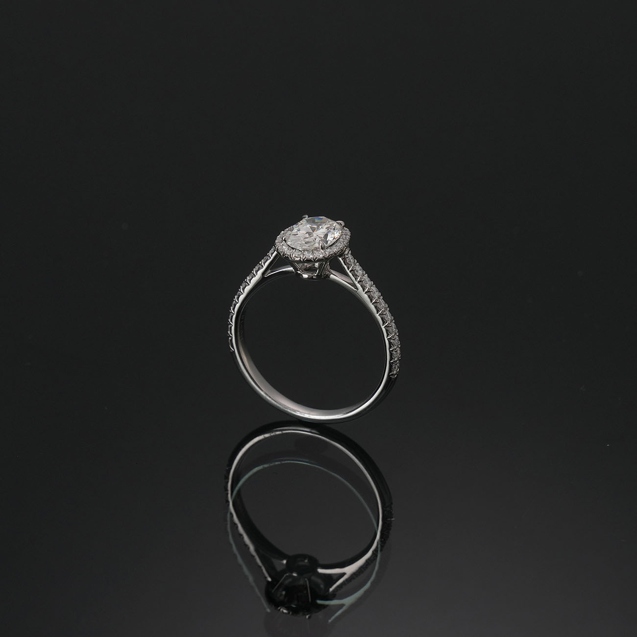 TIFFANY & CO.(USED)티파니 1.00ct  플래티늄 다이아 웨딩밴드 #51.5