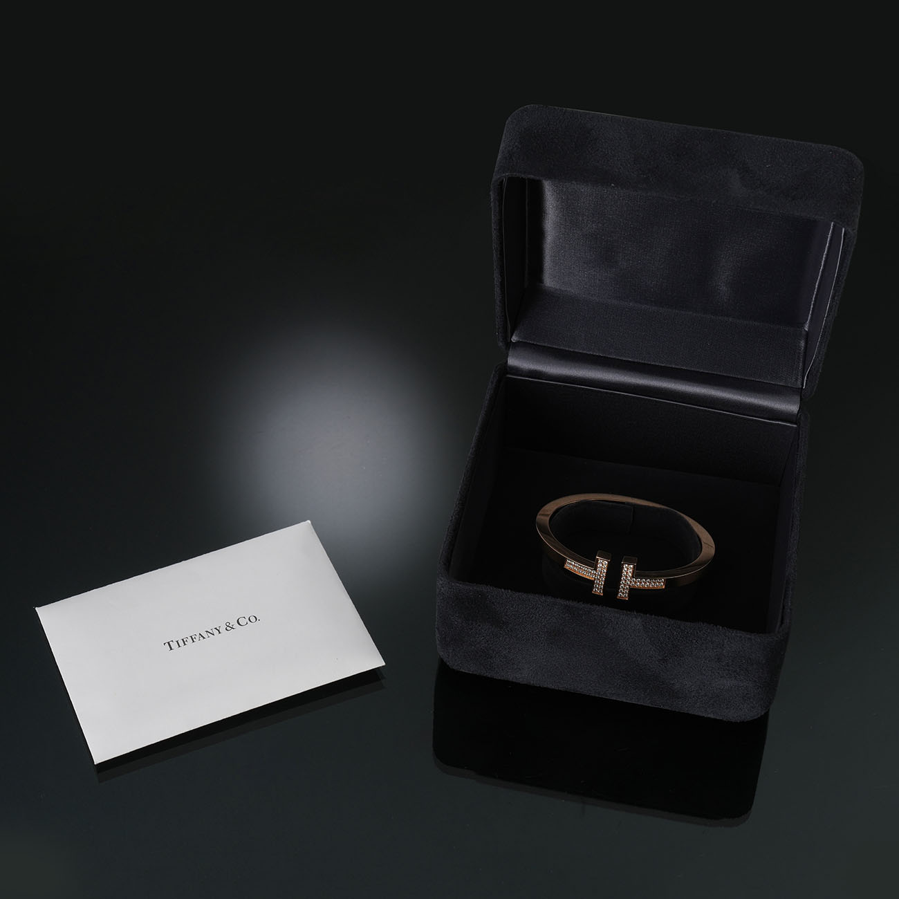 TIFFANY & CO.(USED)티파니 T 파베 다이아몬드 스퀘어 브레이슬릿