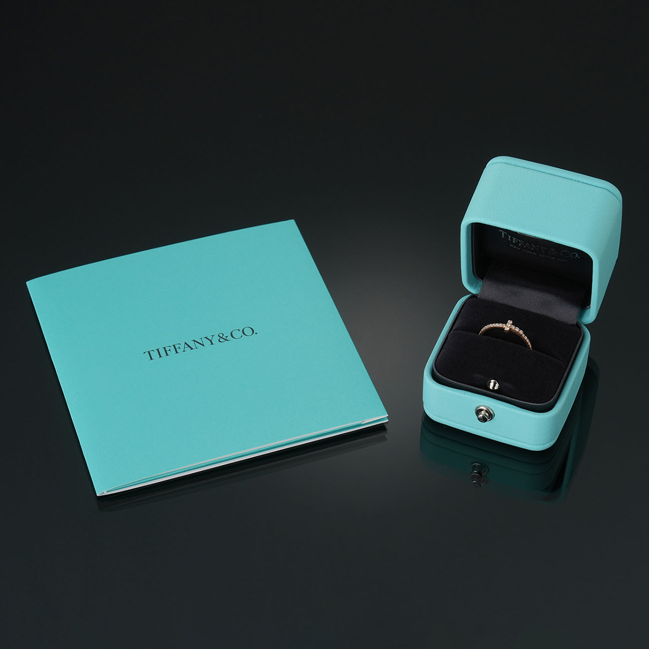 TIFFANY & CO.(USED)티파니 T 다이아 와이어 밴드 링 #49
