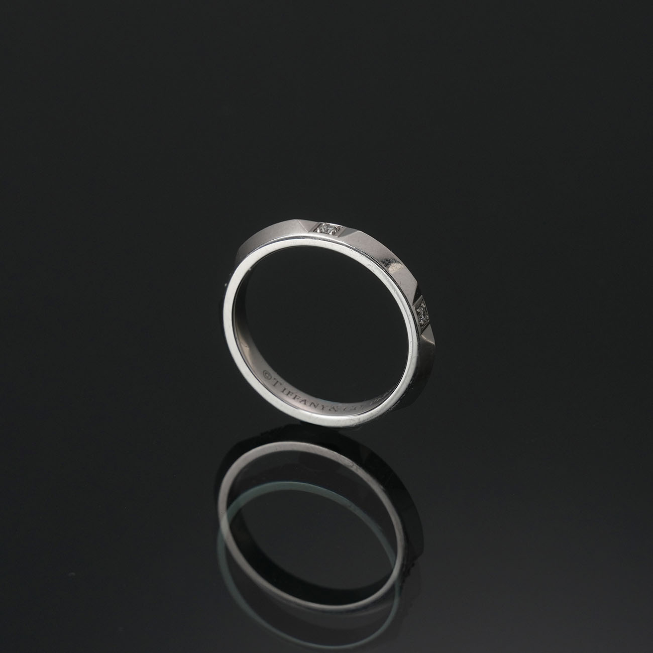 TIFFANY & CO.(USED)티파니 플래티넘 트루 밴드 링 #5