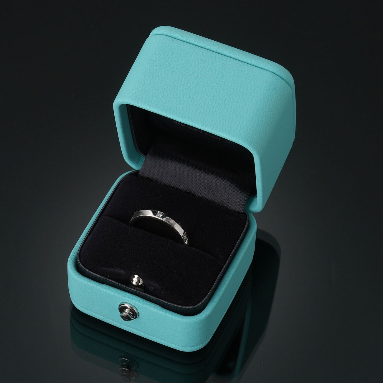TIFFANY & CO.(USED)티파니 플래티넘 트루 밴드 링 #5