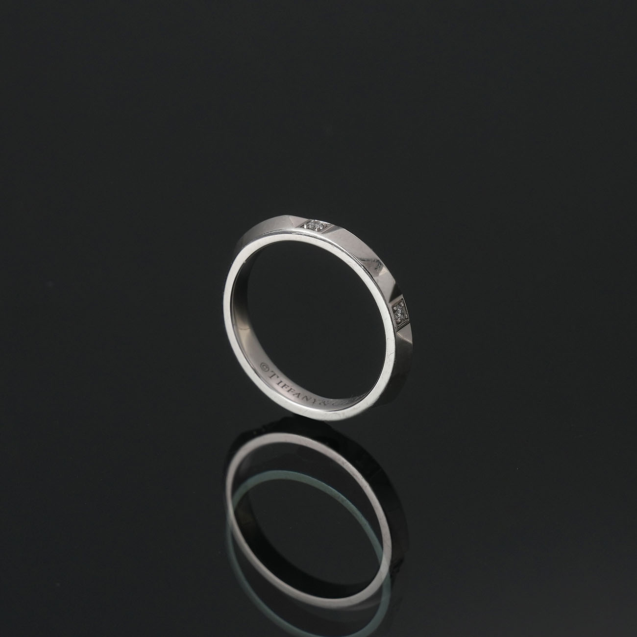 TIFFANY & CO.(USED)티파니 플래티넘 트루 밴드 링 #5