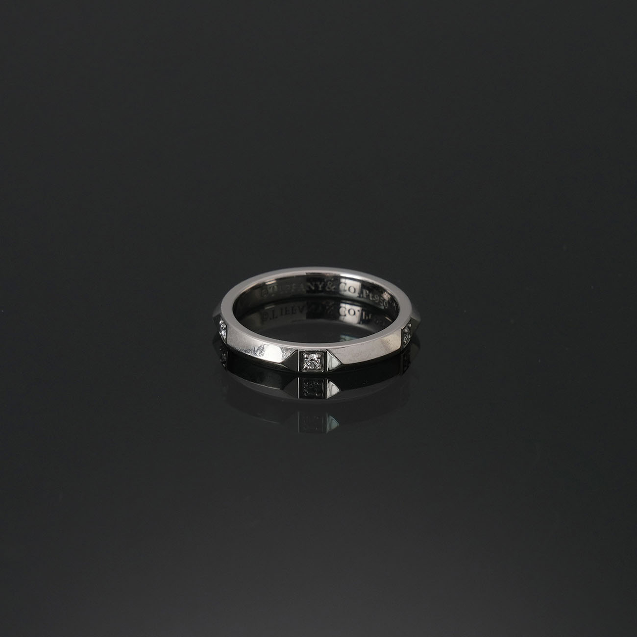 TIFFANY & CO.(USED)티파니 플래티넘 트루 밴드 링 #5