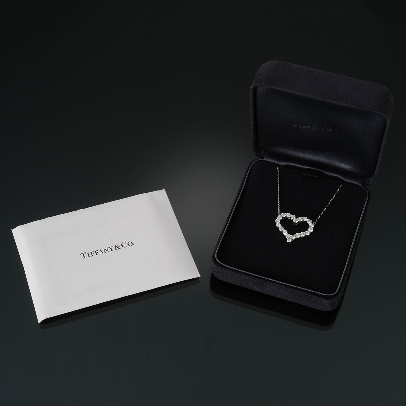 TIFFANY & CO.(USED)티파니 다이아 하트 목걸이