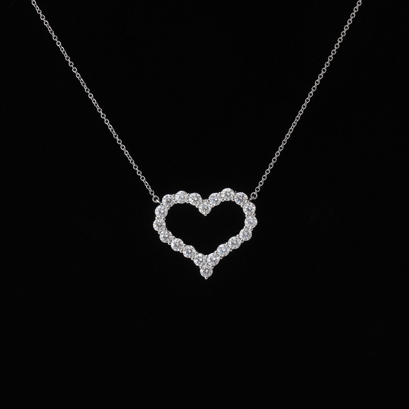 TIFFANY & CO.(USED)티파니 다이아 하트 목걸이