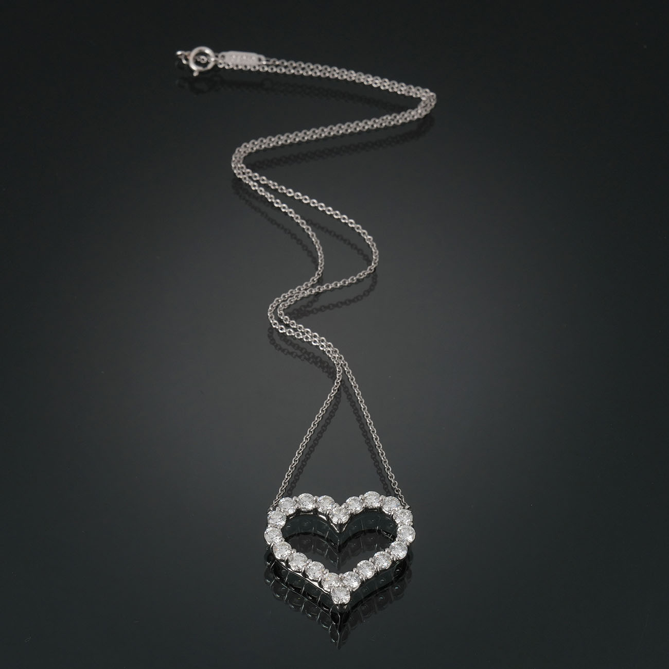 TIFFANY & CO.(USED)티파니 다이아 하트 목걸이