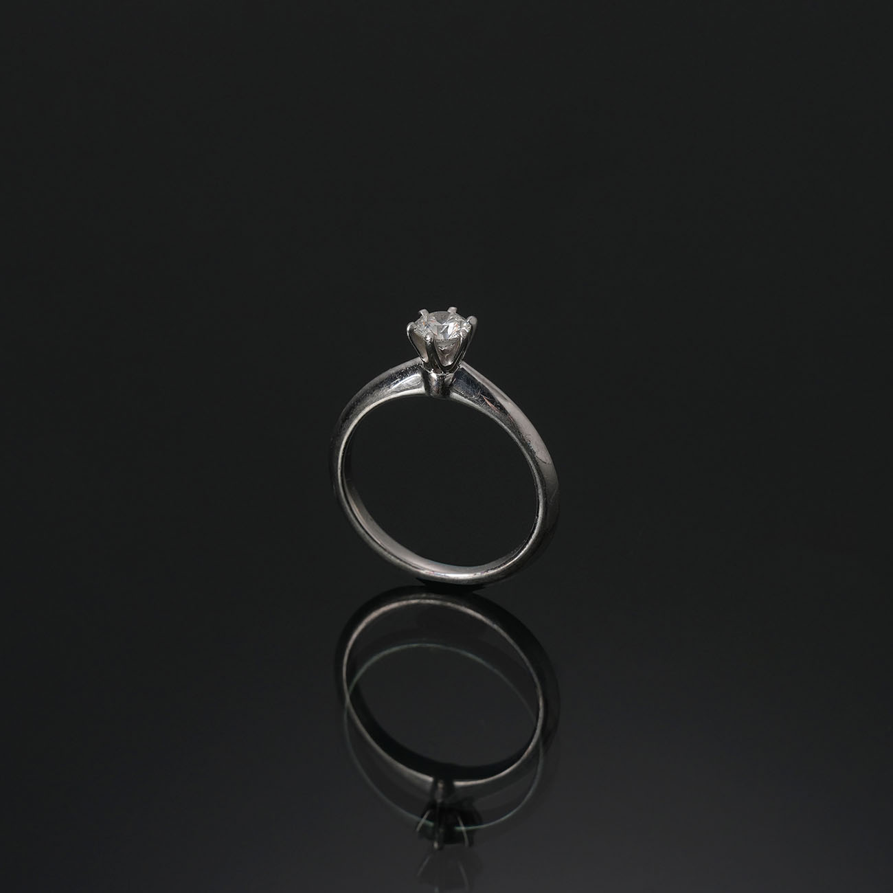 TIFFANY & CO.(USED)티파니 0.3ct 다이아 플래티넘 웨딩 밴드 #48