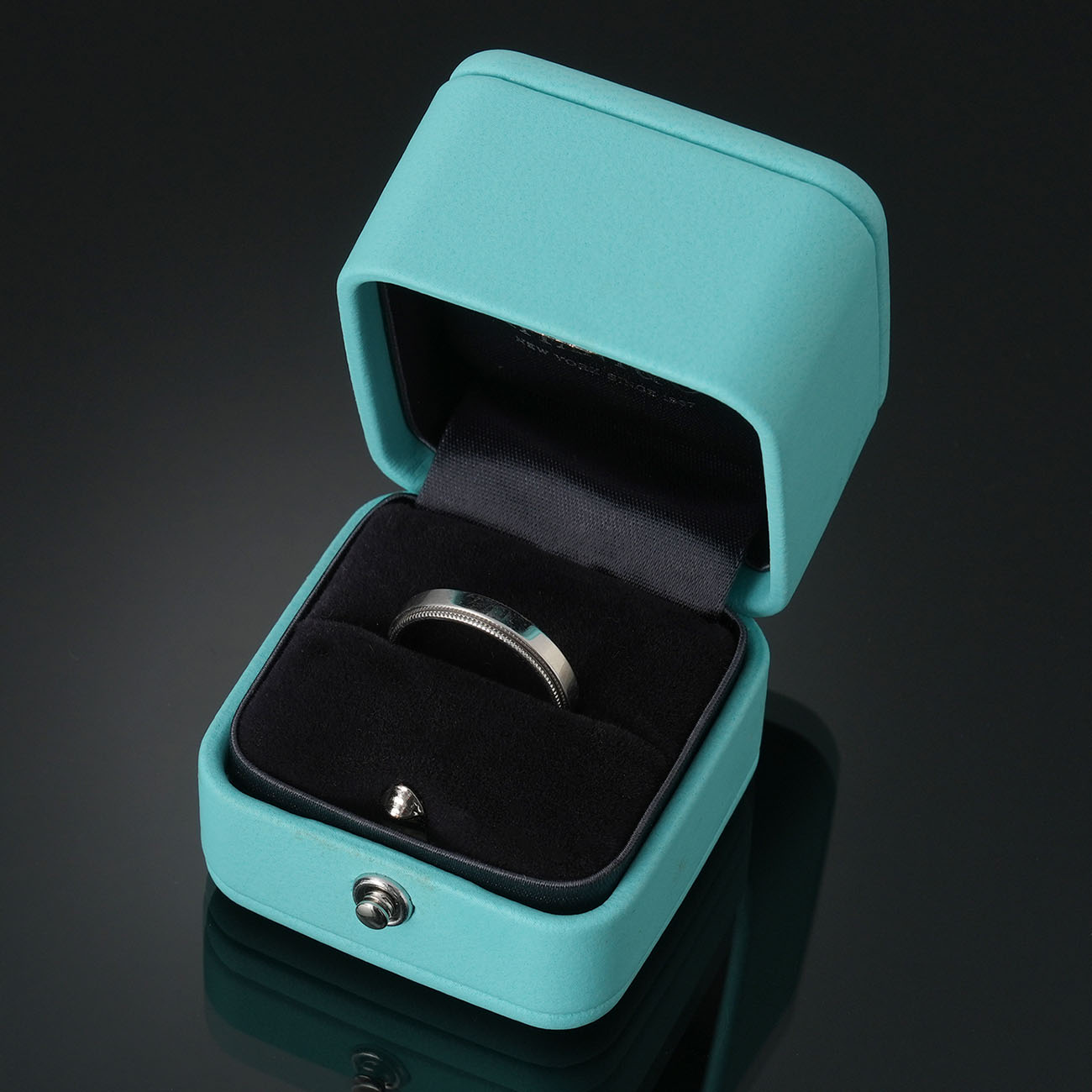 TIFFANY & CO.(USED)티파니 투게더 밀그레인링 4mm # 6.5(티파니)