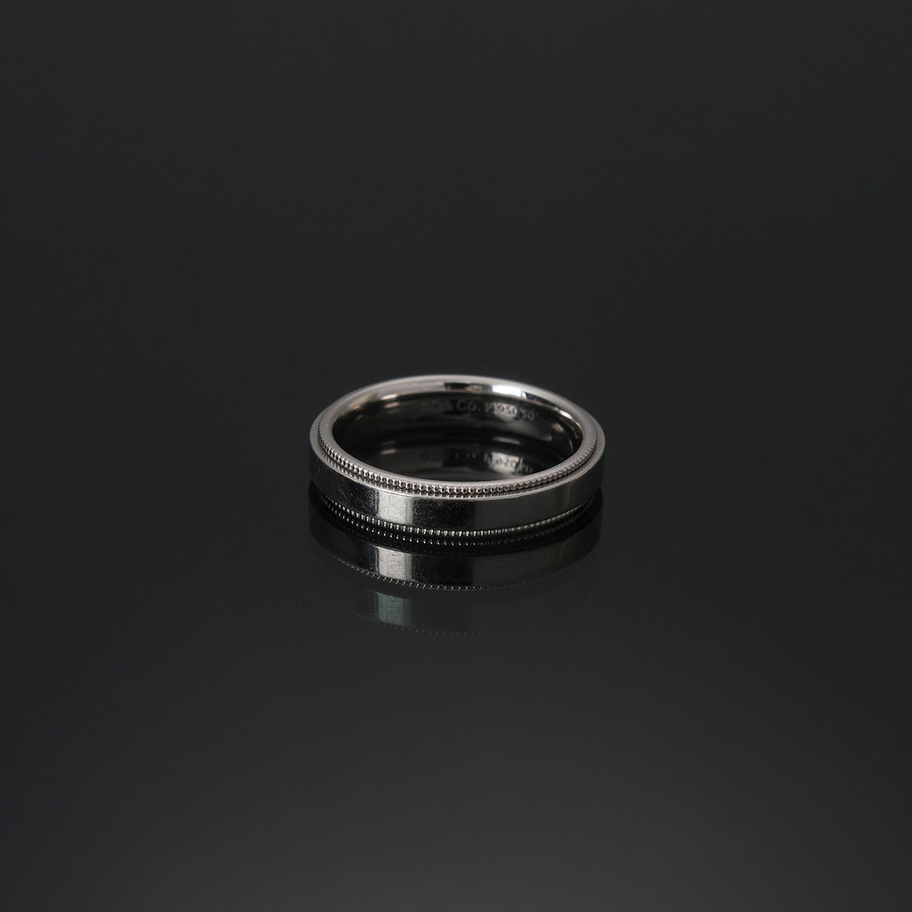TIFFANY & CO.(USED)티파니 투게더 밀그레인링 4mm # 6.5(티파니)