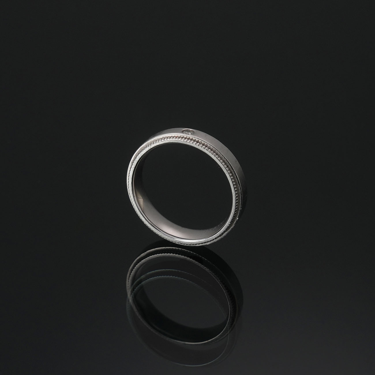 TIFFANY & CO.(USED)티파니 투게더 1P 밀그레인링 4mm # 4.5(티파니)