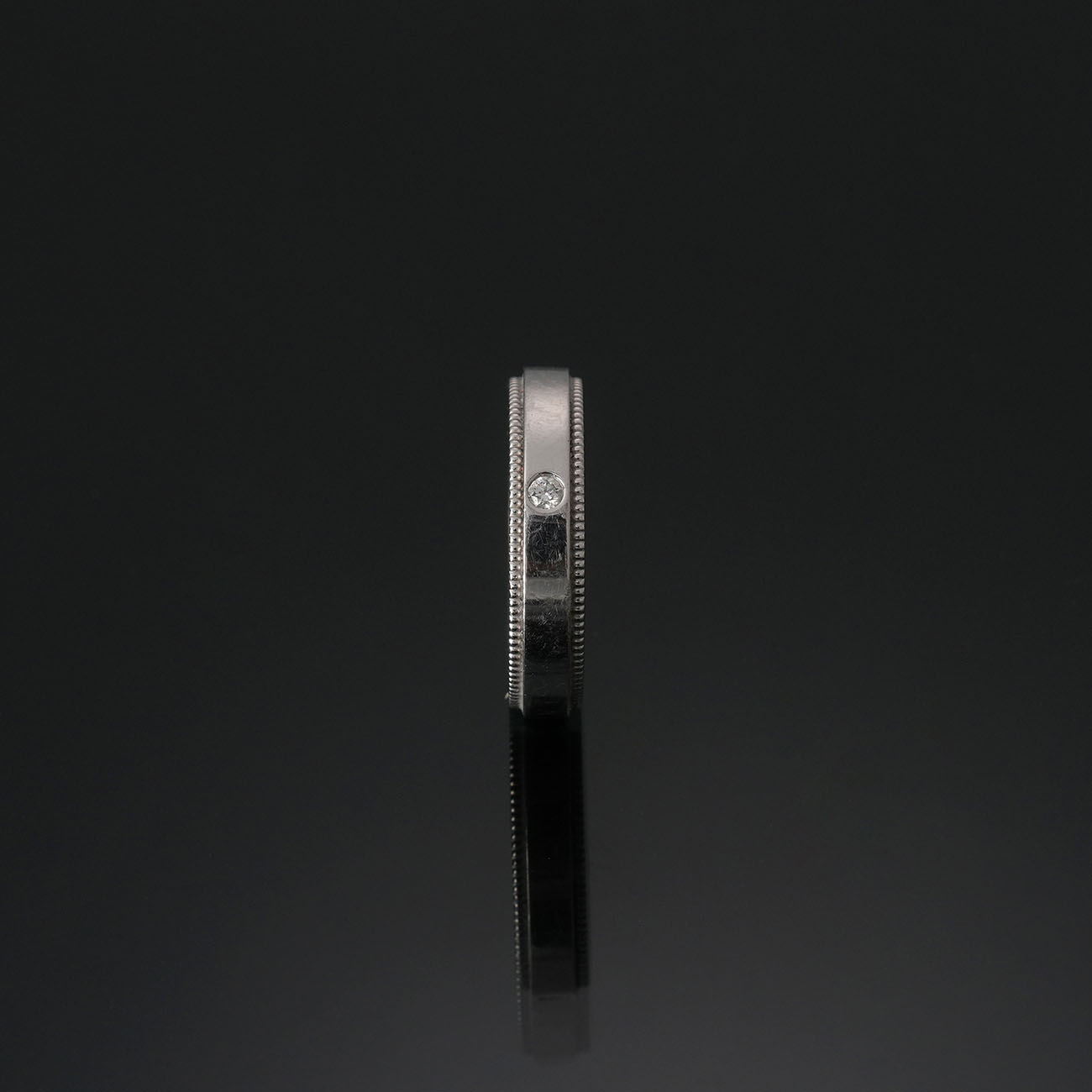 TIFFANY & CO.(USED)티파니 투게더 1P 밀그레인링 4mm # 4.5(티파니)