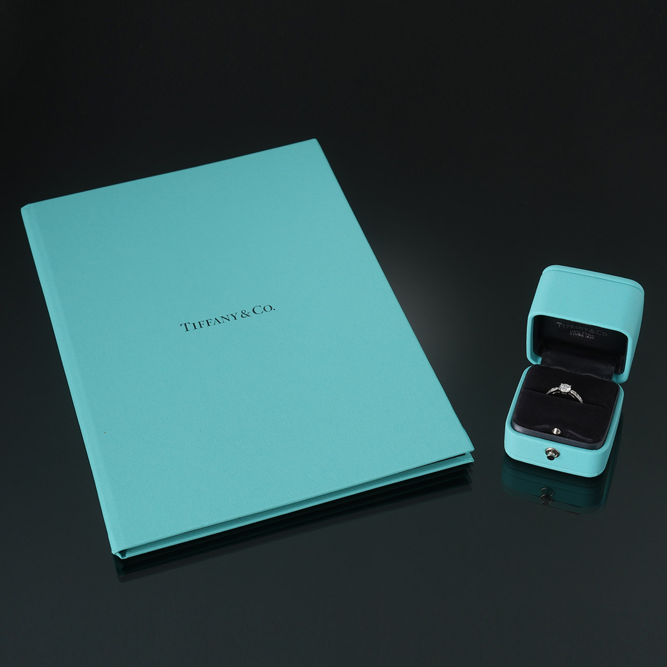 TIFFANY & CO.(USED)티파니 0.5ct 플래티늄 웨딩 밴드 #51.5