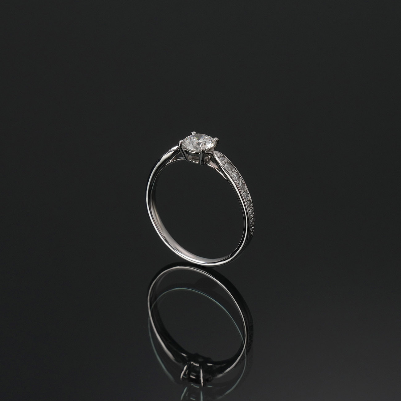 TIFFANY & CO.(USED)티파니 0.5ct 플래티늄 웨딩 밴드 #51.5