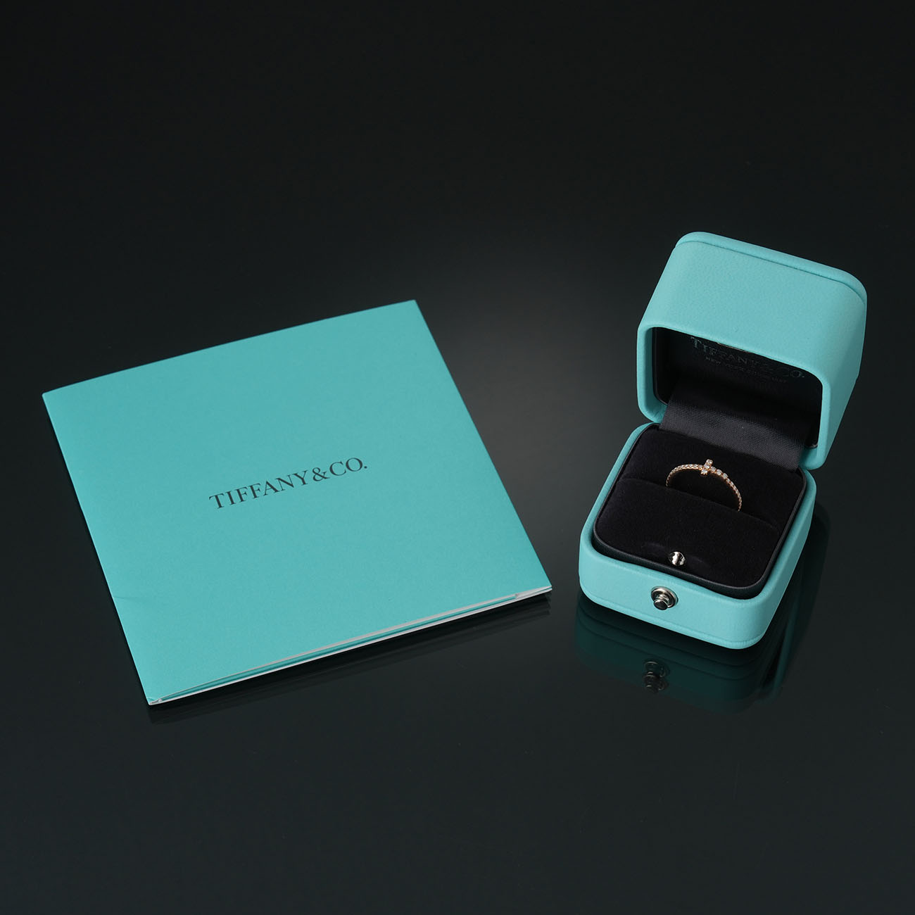 TIFFANY & CO.(USED)티파니 T 다이아 와이어 밴드 링 #49