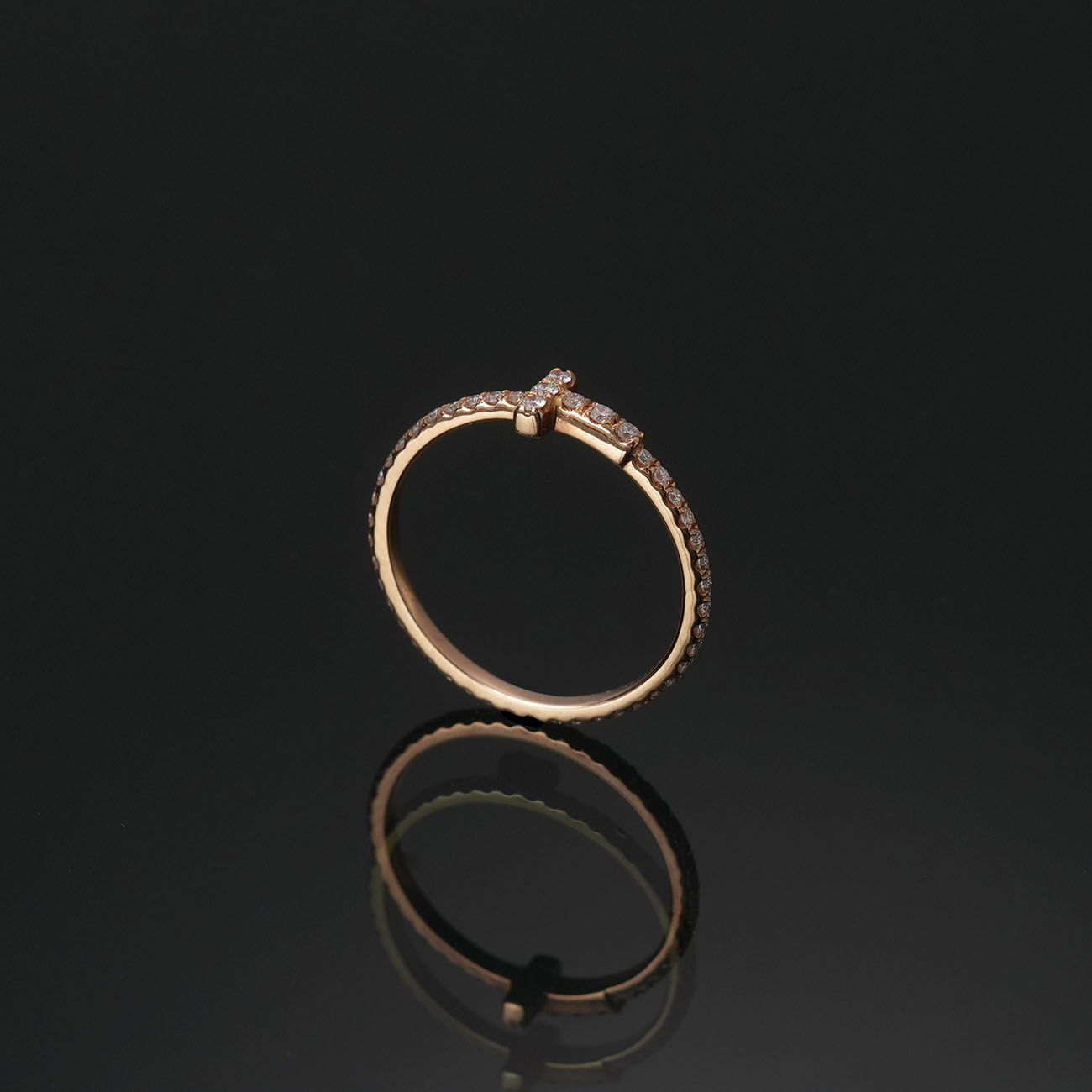 TIFFANY & CO.(USED)티파니 T 다이아 와이어 밴드 링 #49