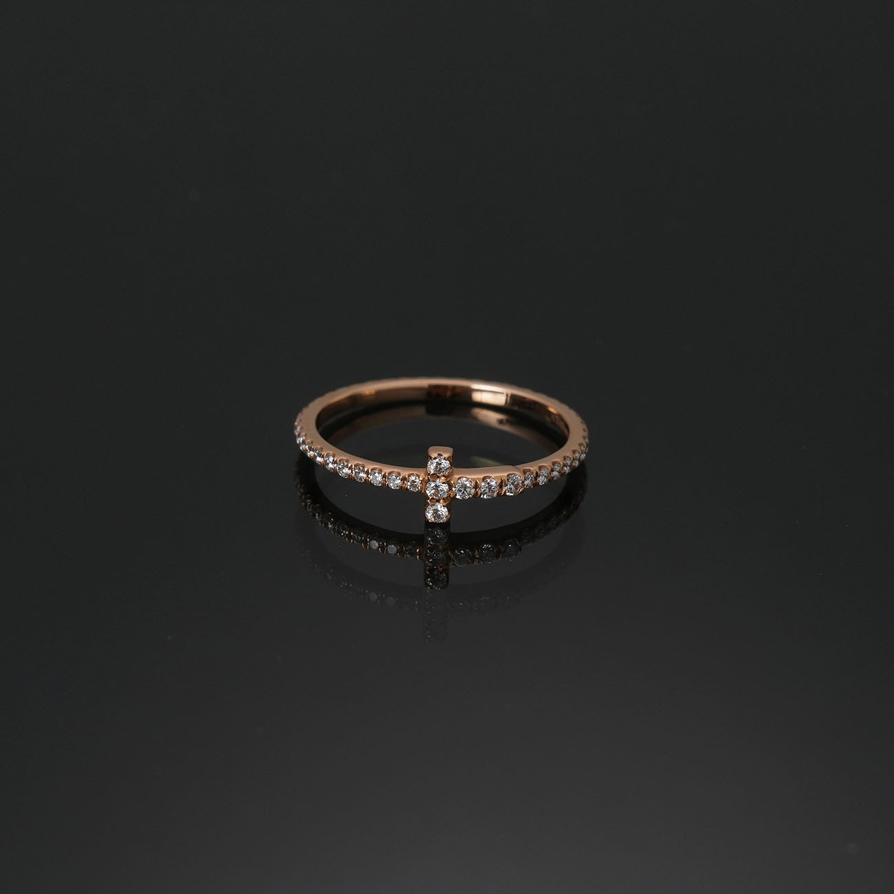 TIFFANY & CO.(USED)티파니 T 다이아 와이어 밴드 링 #49