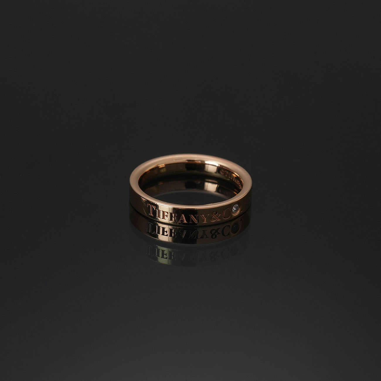 TIFFANY & CO.(USED)티파니 T&CO 밴드 링 #4