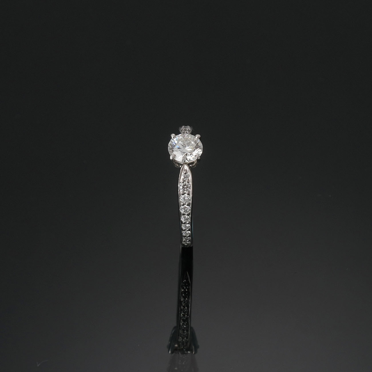 TIFFANY & CO.(USED)티파니 하모니 0.53ct 하프 파베 다이아링#47.5