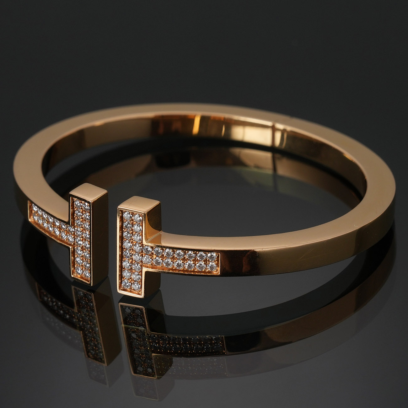 TIFFANY & CO.(USED)티파니 T 파베 다이아몬드 스퀘어 브레이슬릿