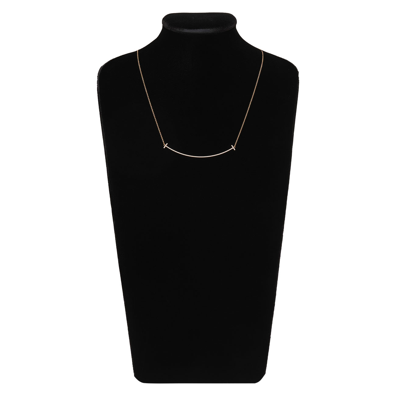 TIFFANY & CO(USED)티파니 T스마일 파베 네크리스 #L