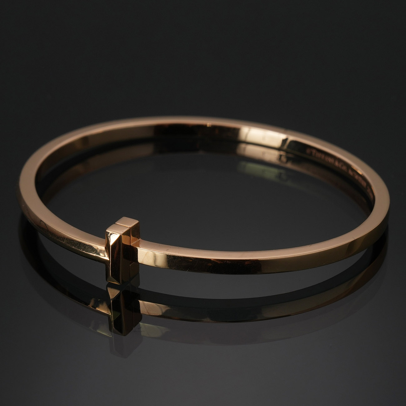 TIFFANY & CO.(USED)티파니앤코 T1 네로우 힌지드 뱅글 브레이슬릿 #L