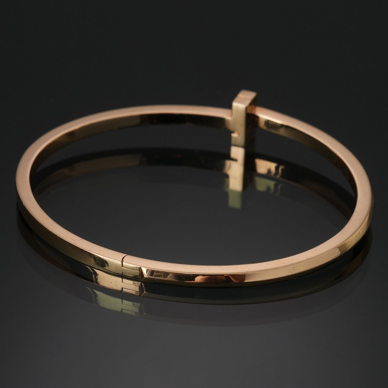 TIFFANY & CO.(USED)티파니앤코 T1 네로우 힌지드 뱅글 브레이슬릿 #L