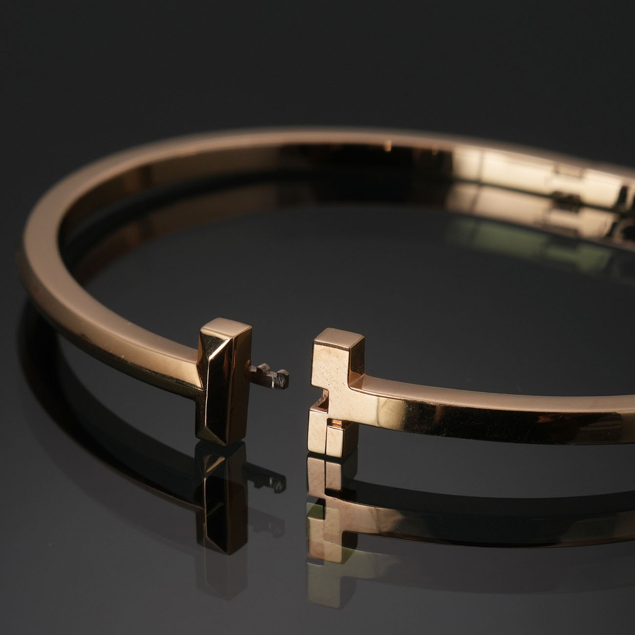 TIFFANY & CO.(USED)티파니앤코 T1 네로우 힌지드 뱅글 브레이슬릿 #L