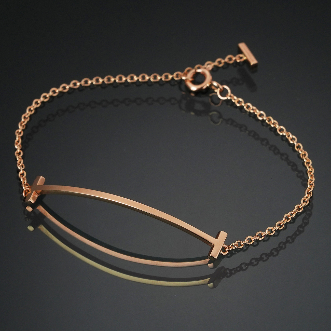 TIFFANY & CO.(USED)티파니앤코 T 스마일 스몰 브레이슬릿 #L
