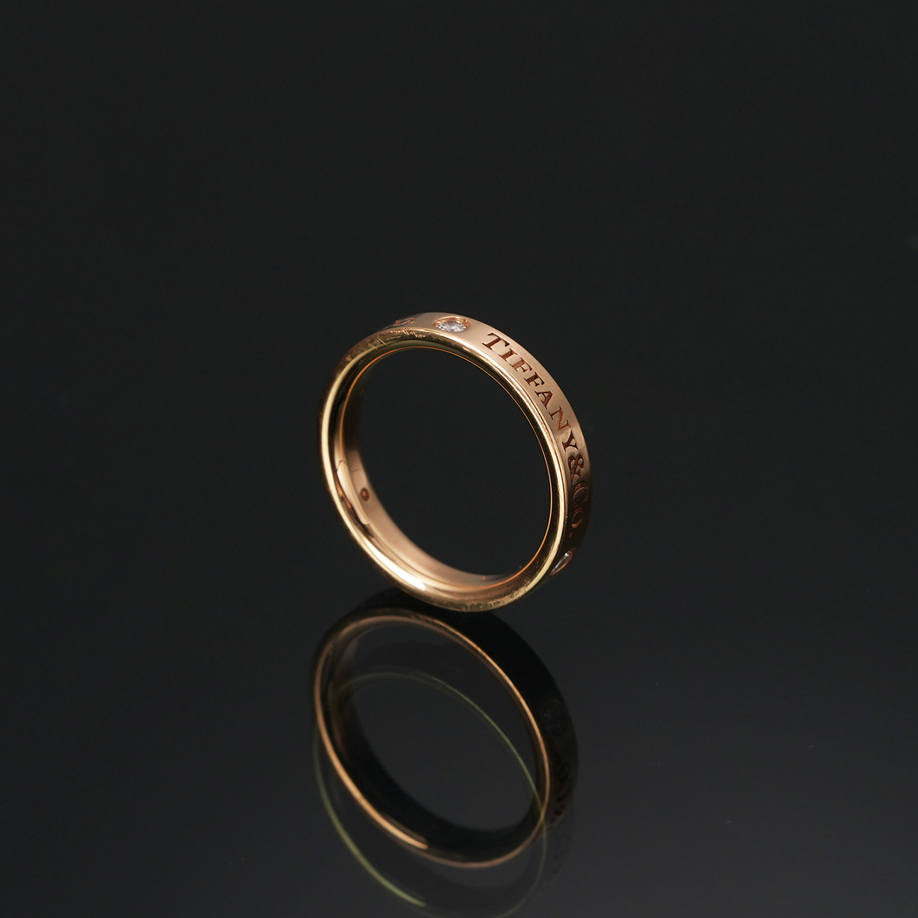 TIFFANY & CO.(USED)티파니앤코 3P T&CO 밴드 링 #47